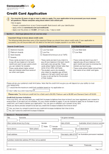 Download Free Credit Card Application Forms | Form Download