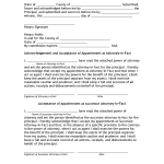 Power of Attorney Notary Public Form