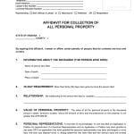 Arizona Small Estate Affidavit Of Personal Property