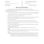 Bexar County Texas Small Estate Affidavit Form