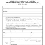 Colorado Small Estate Affidavit Form Dr2712