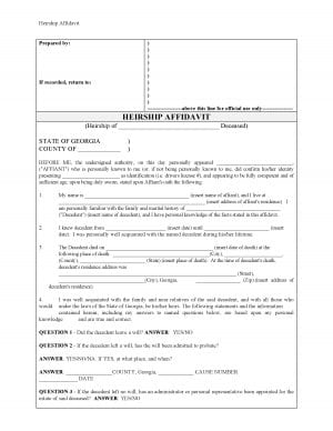affidavit heirship descent pdffiller 756k formdownload legal